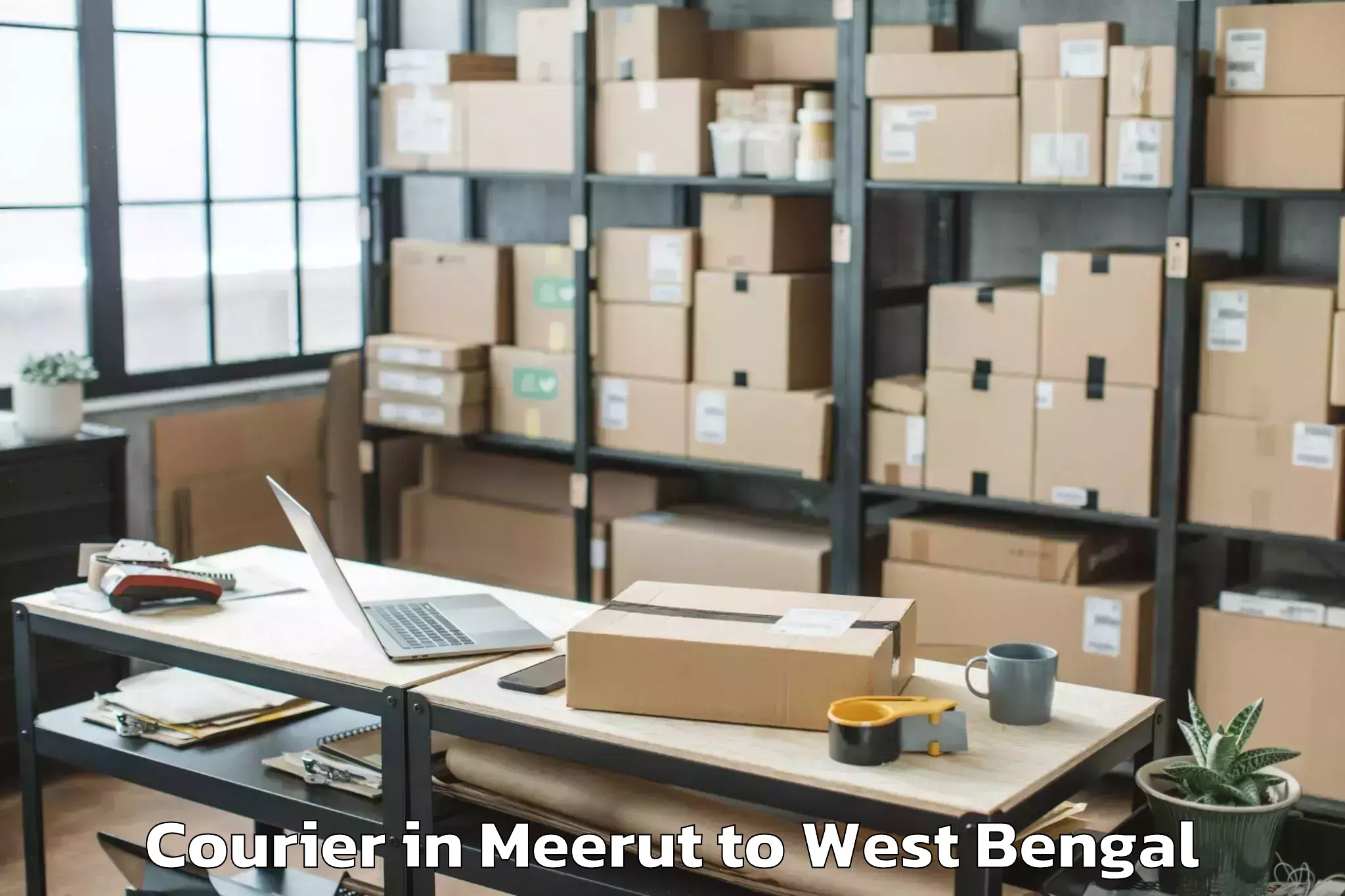 Get Meerut to Haringhata Courier